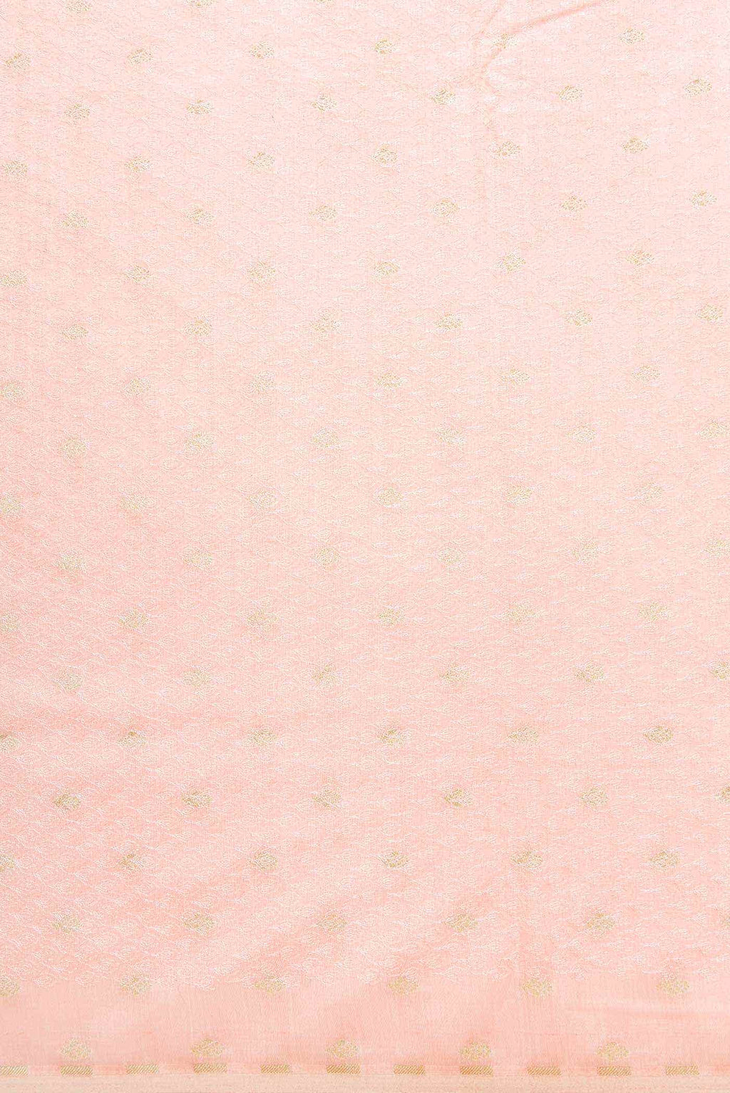 Peach Raw Silk Dress Material