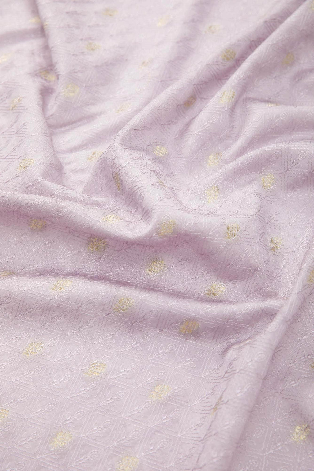 Lavender Chanderi Silk Dress Material