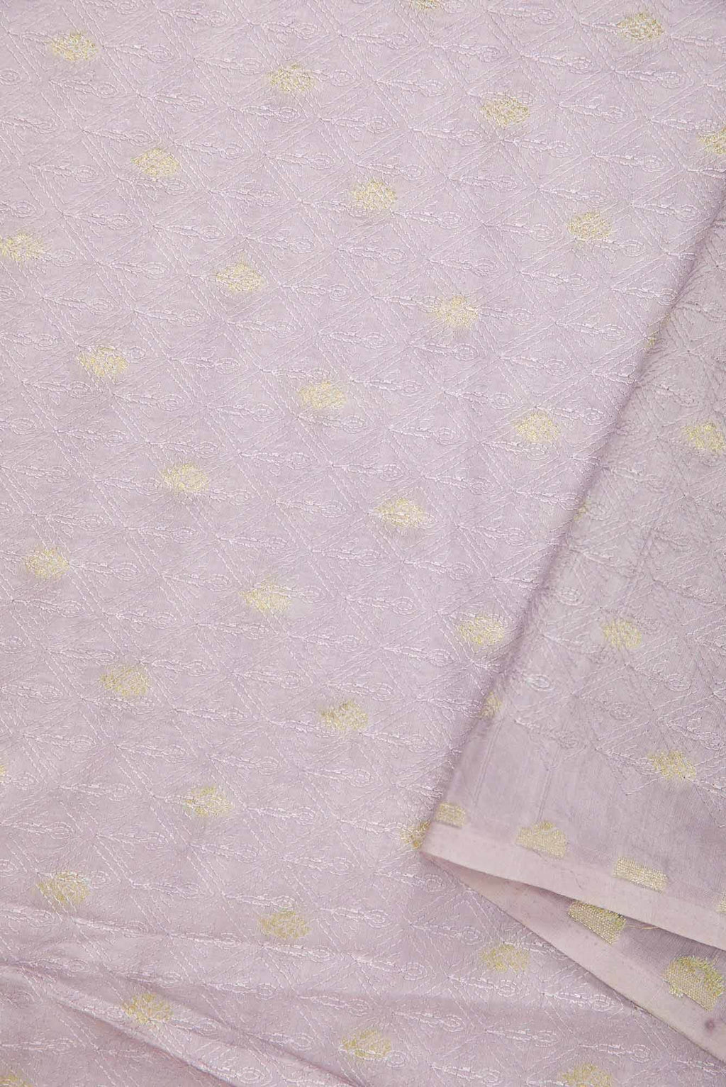 Lavender Chanderi Silk Dress Material