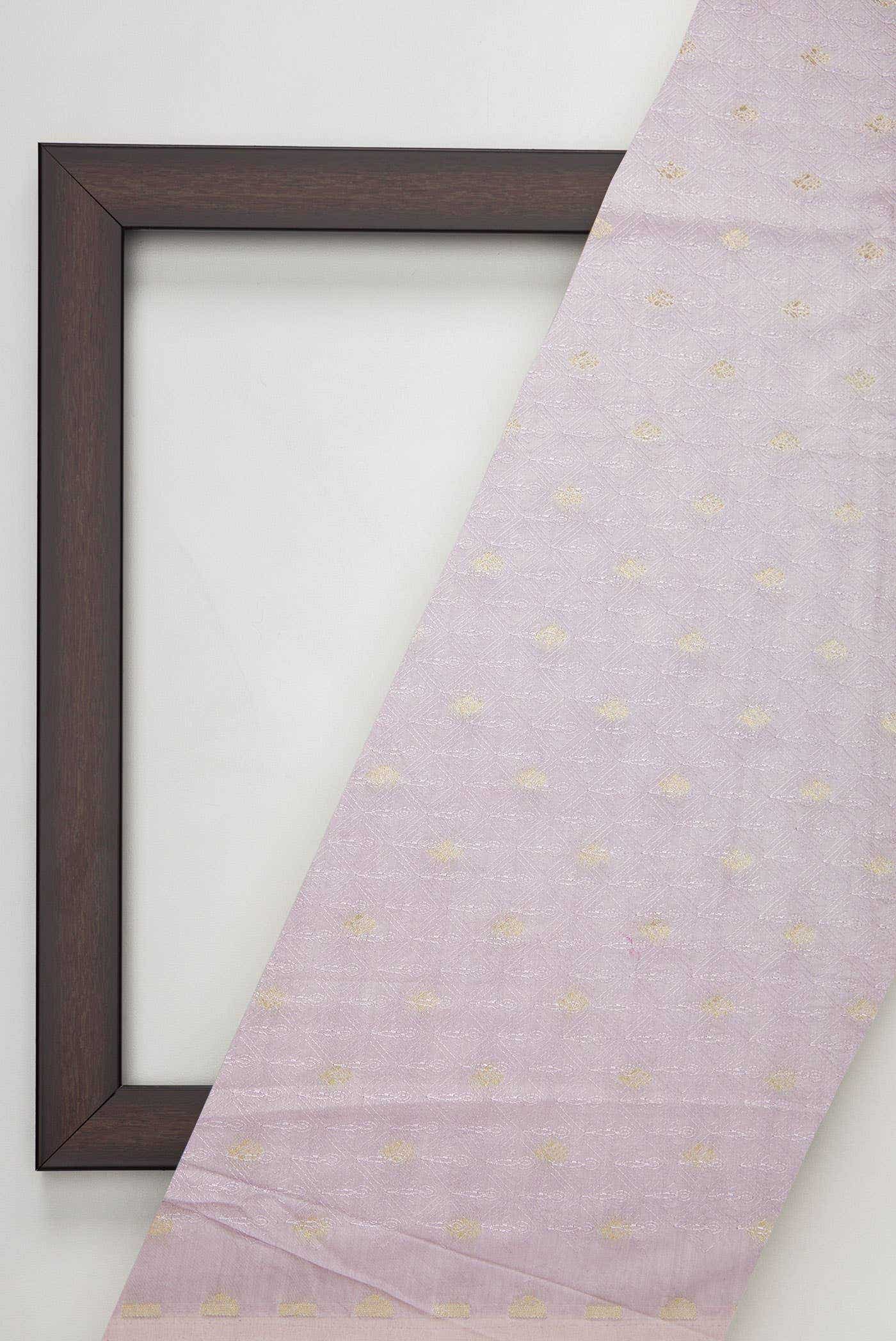 Lavender Chanderi Silk Dress Material