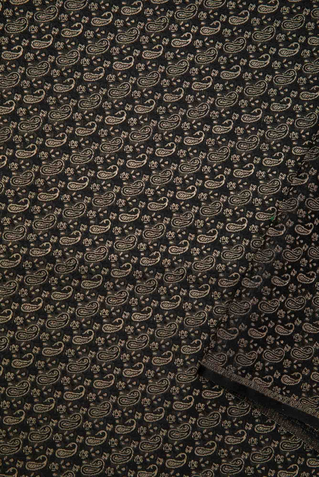 Black Banarasi Silk Dress Material