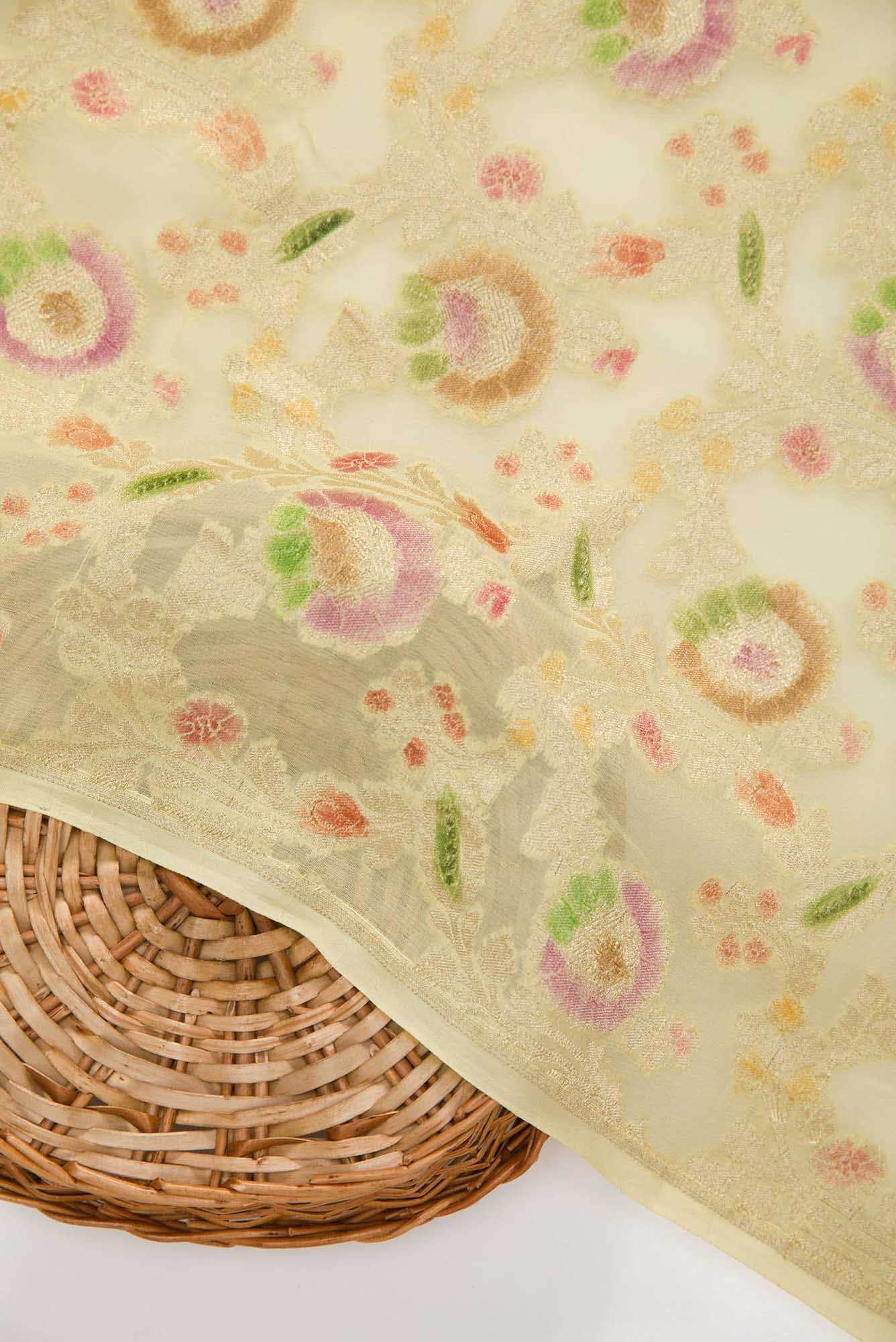 Sandal Banarasi Georgette Dress Material