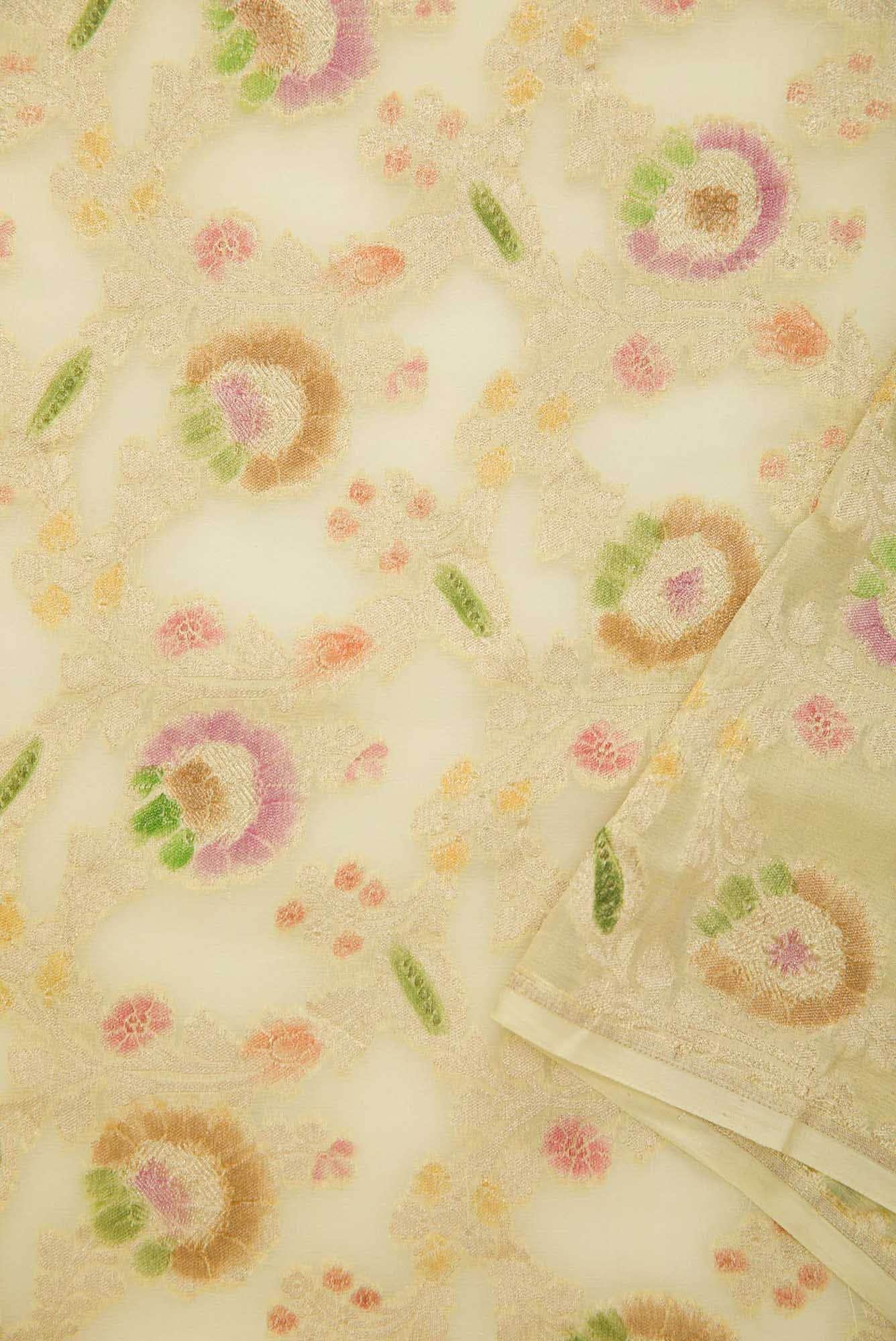 Sandal Banarasi Georgette Dress Material