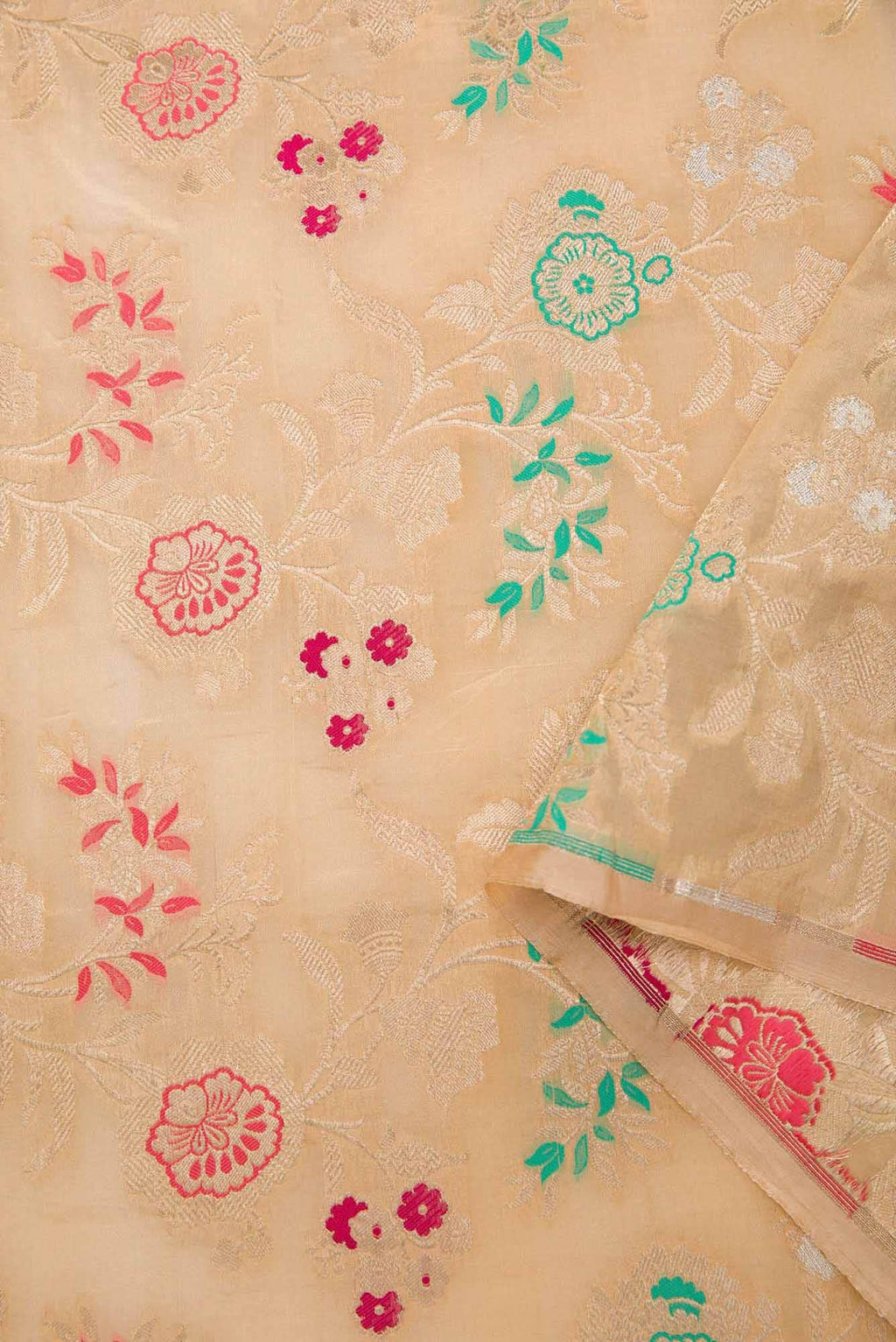 Sandal Banarasi Silk Dress Material