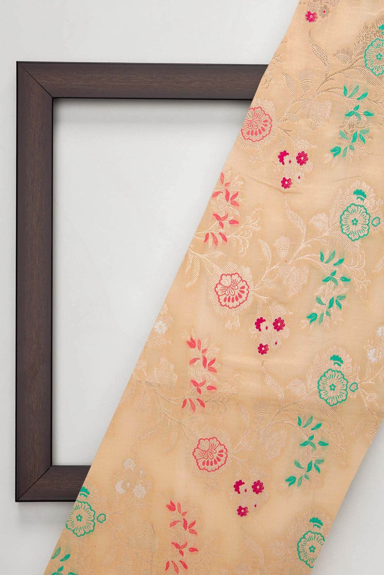 Sandal Banarasi Silk Dress Material