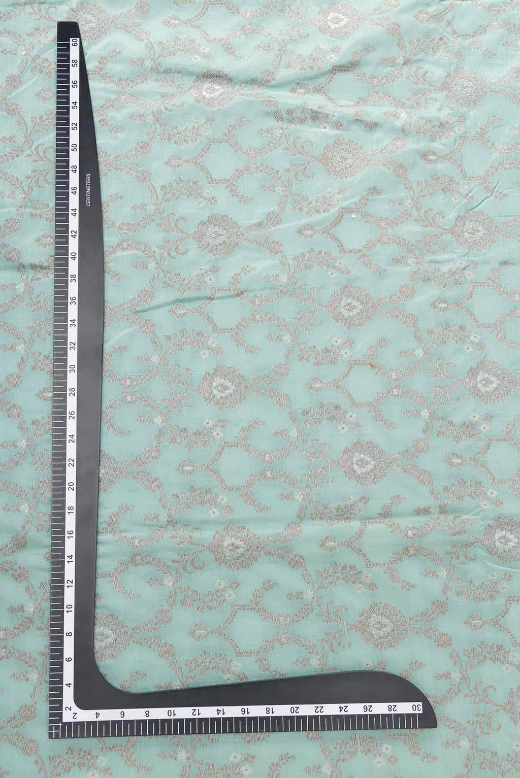 Maya Blue Banarasi Silk Dress Material
