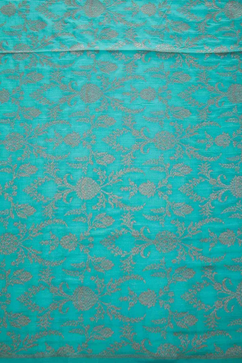 Sky Blue Banarasi Silk Dress Material