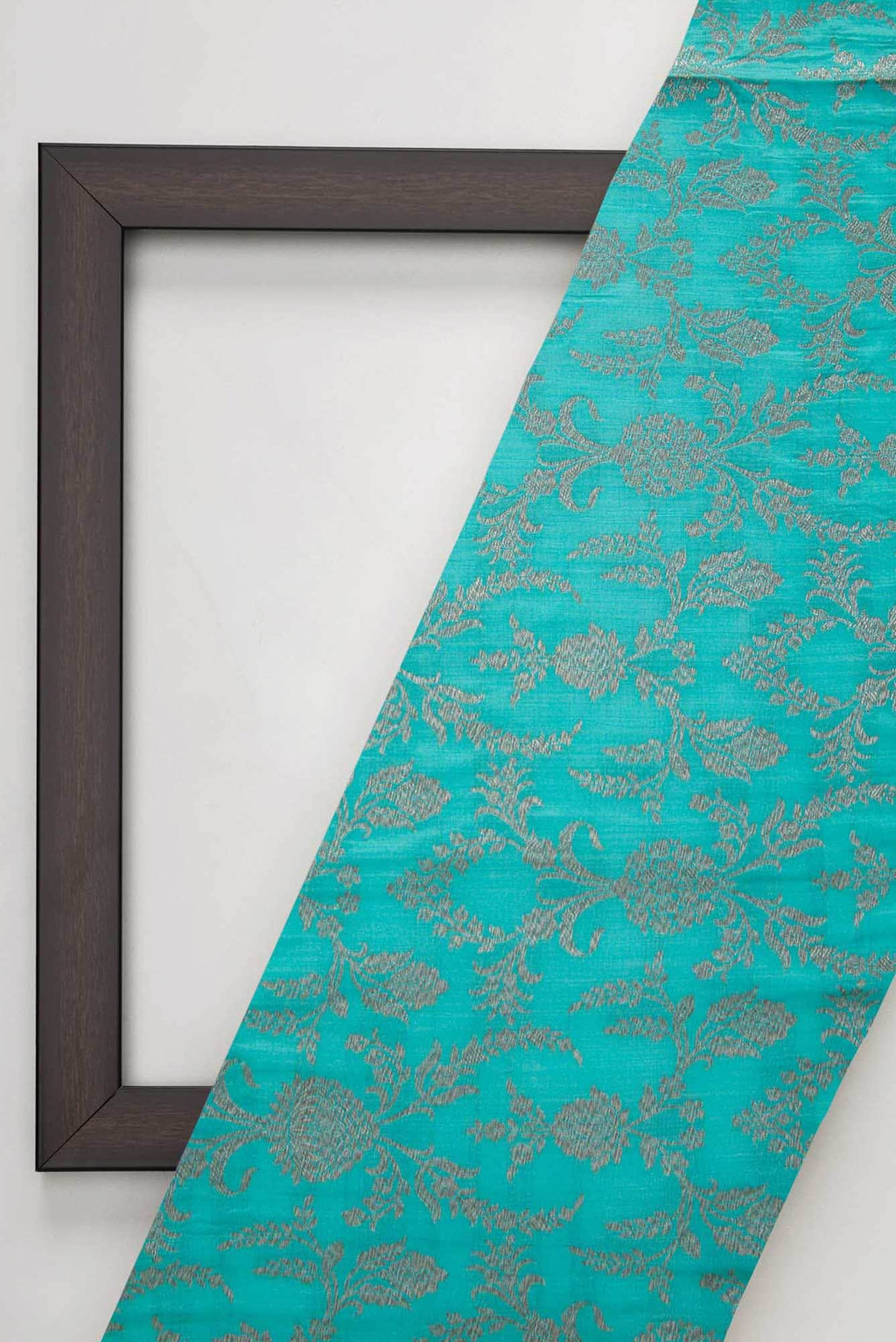 Sky Blue Banarasi Silk Dress Material