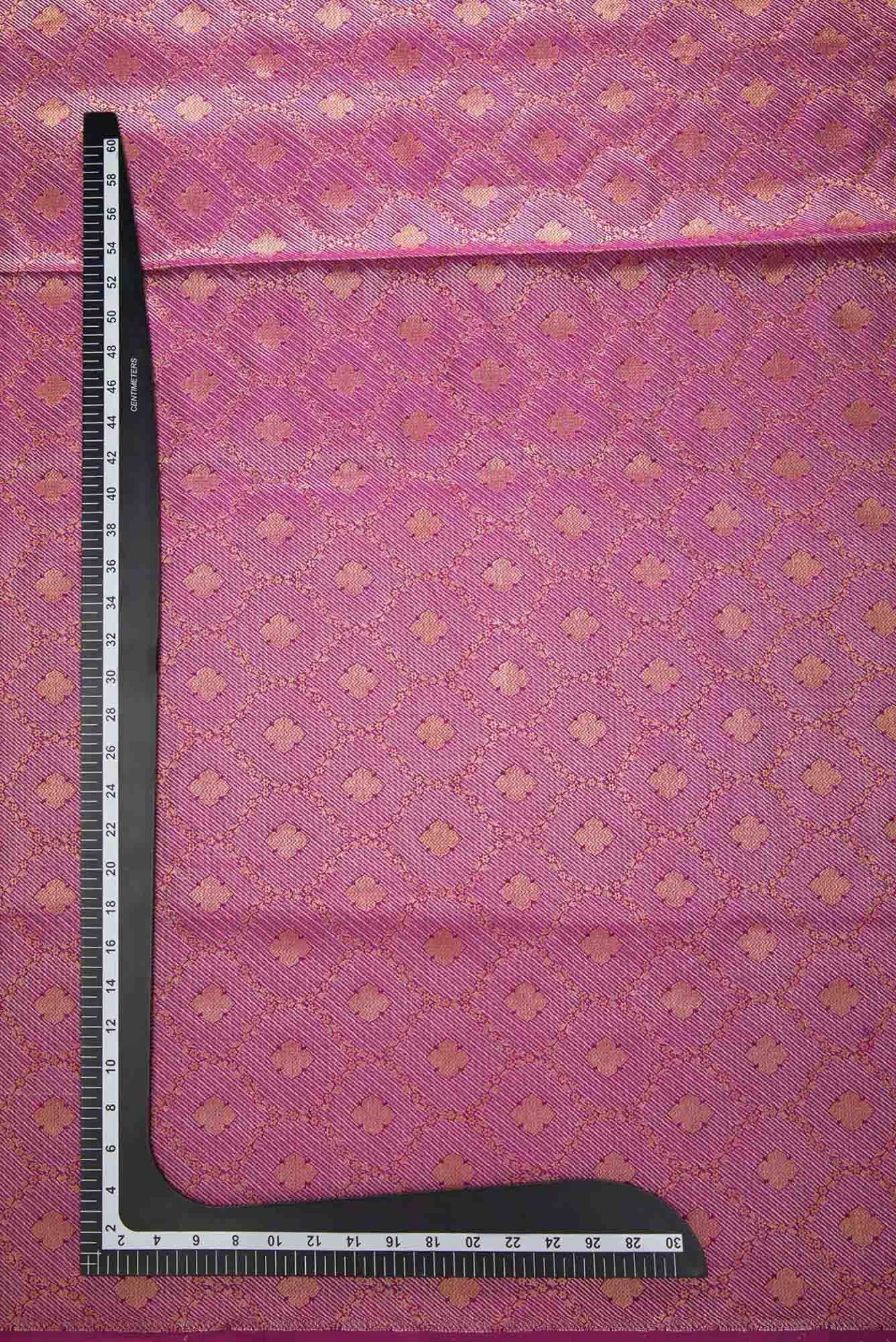 Purple Banarasi Silk Dress Material
