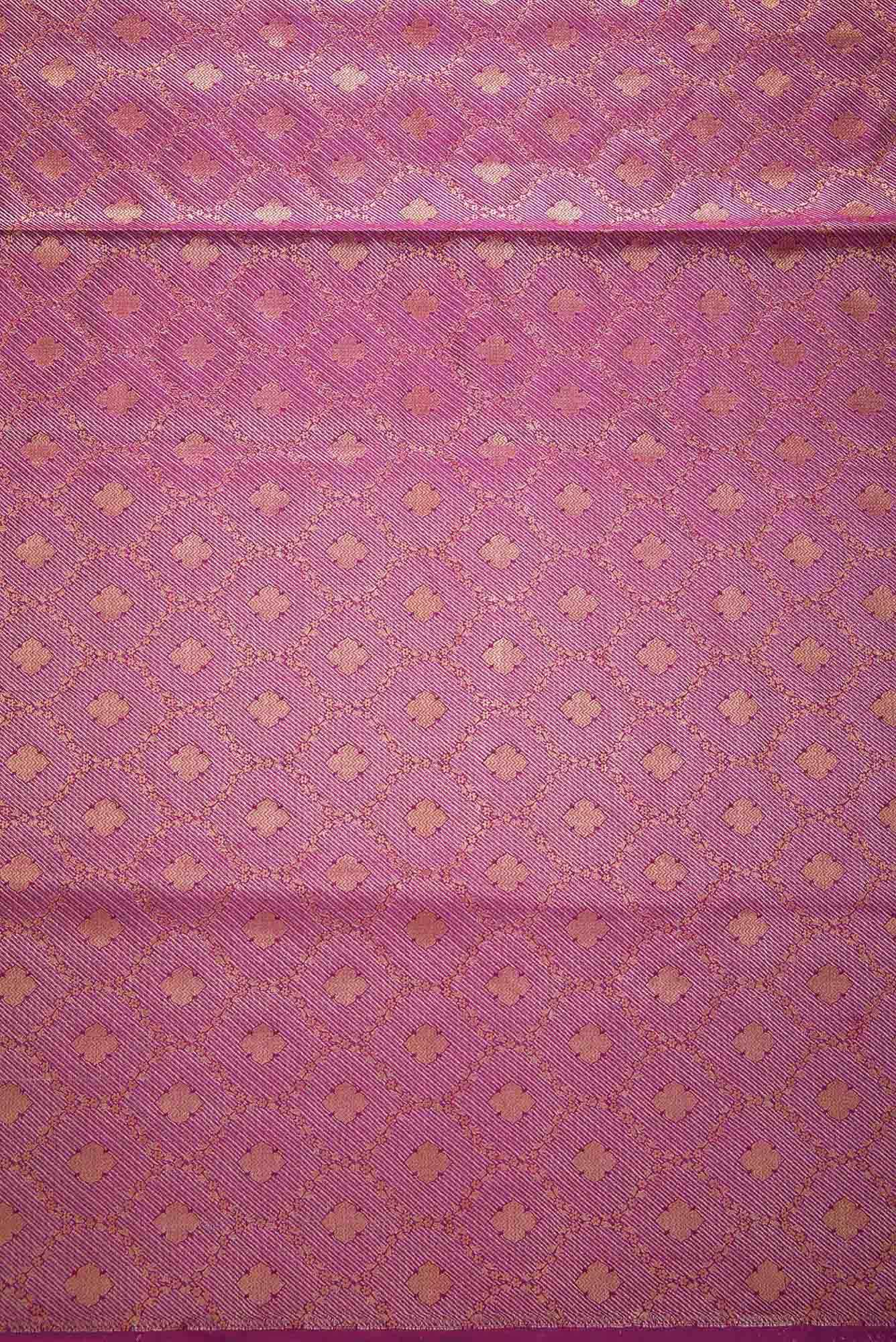 Purple Banarasi Silk Dress Material