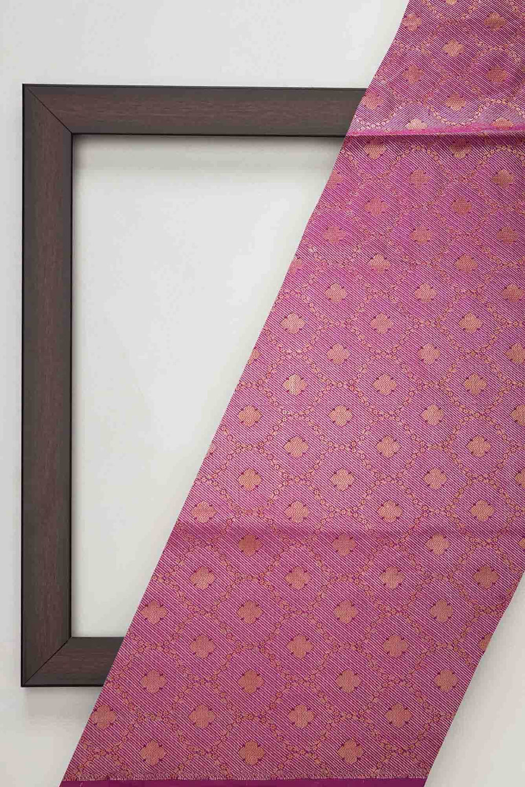 Purple Banarasi Silk Dress Material