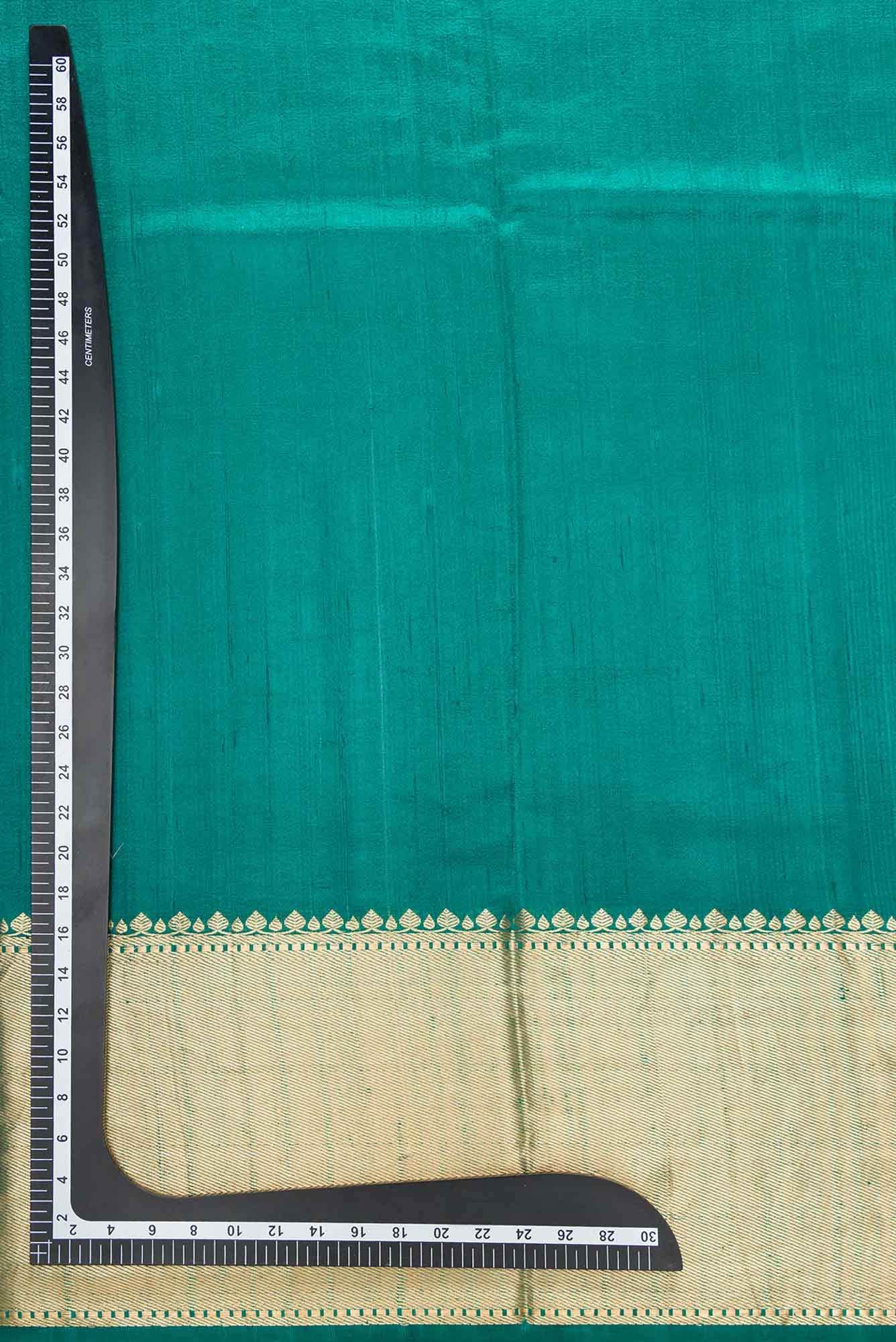 Peacock Blue Raw Silk Dress Material