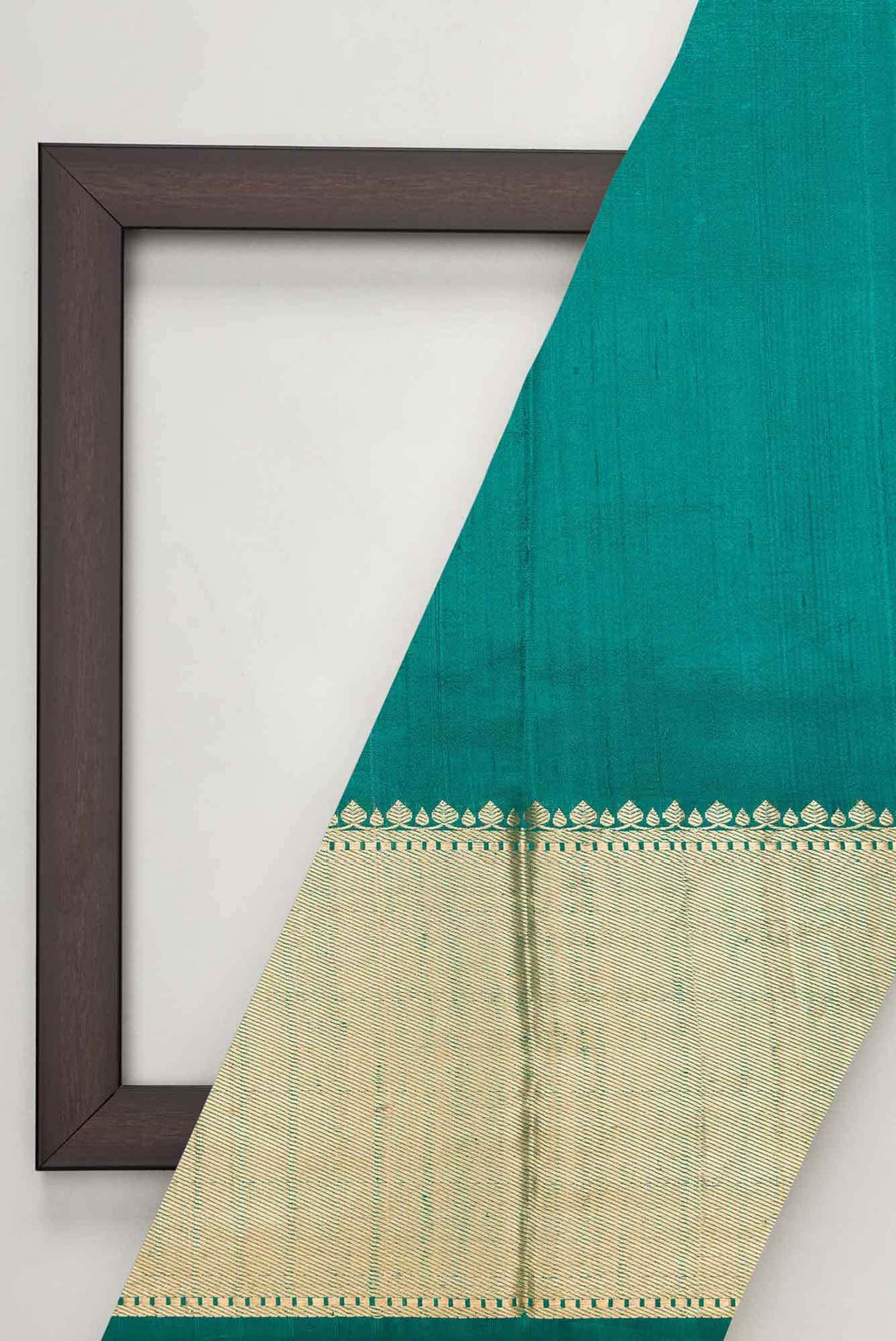 Peacock Blue Raw Silk Dress Material