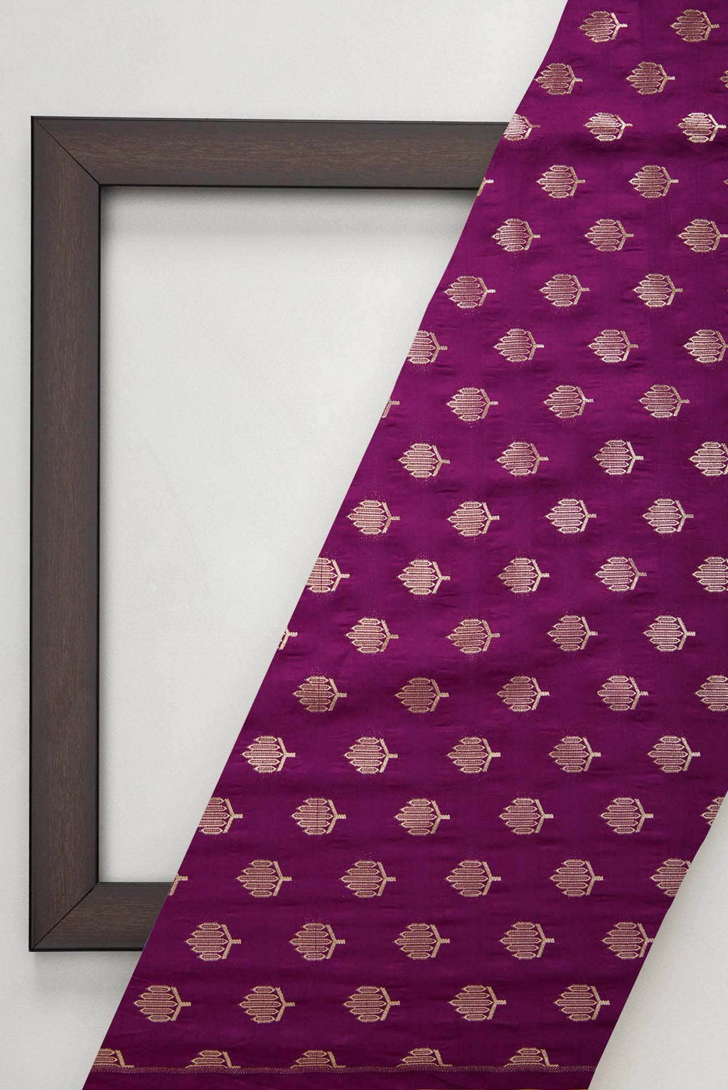 Purple Banarasi Silk Dress Material