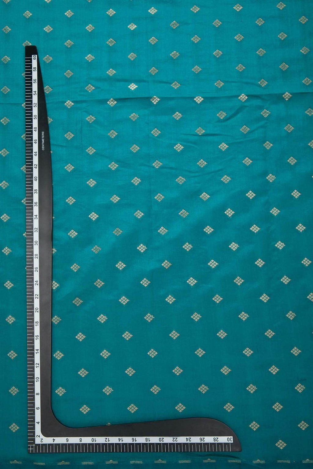 Peacock Blue Banarasi Silk Dress Material