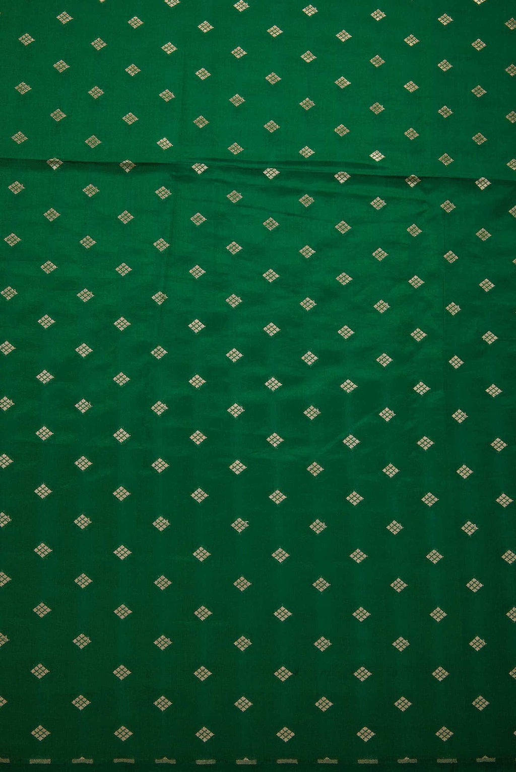 Green Banarasi Silk Dress Material