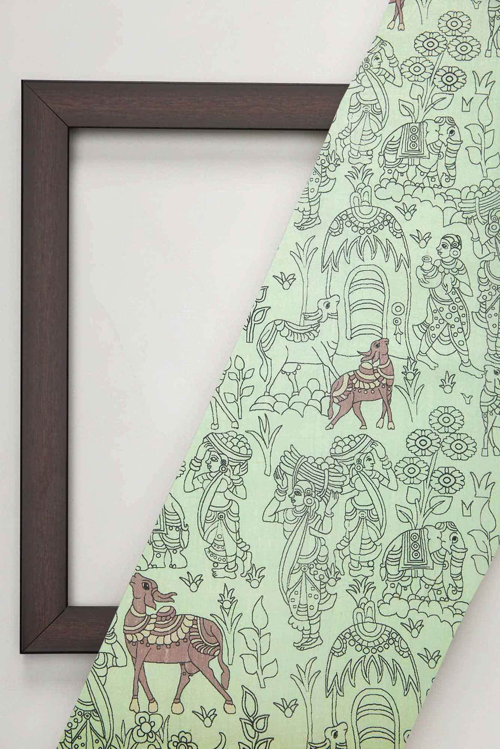 Sea Green Raw Silk Dress Material