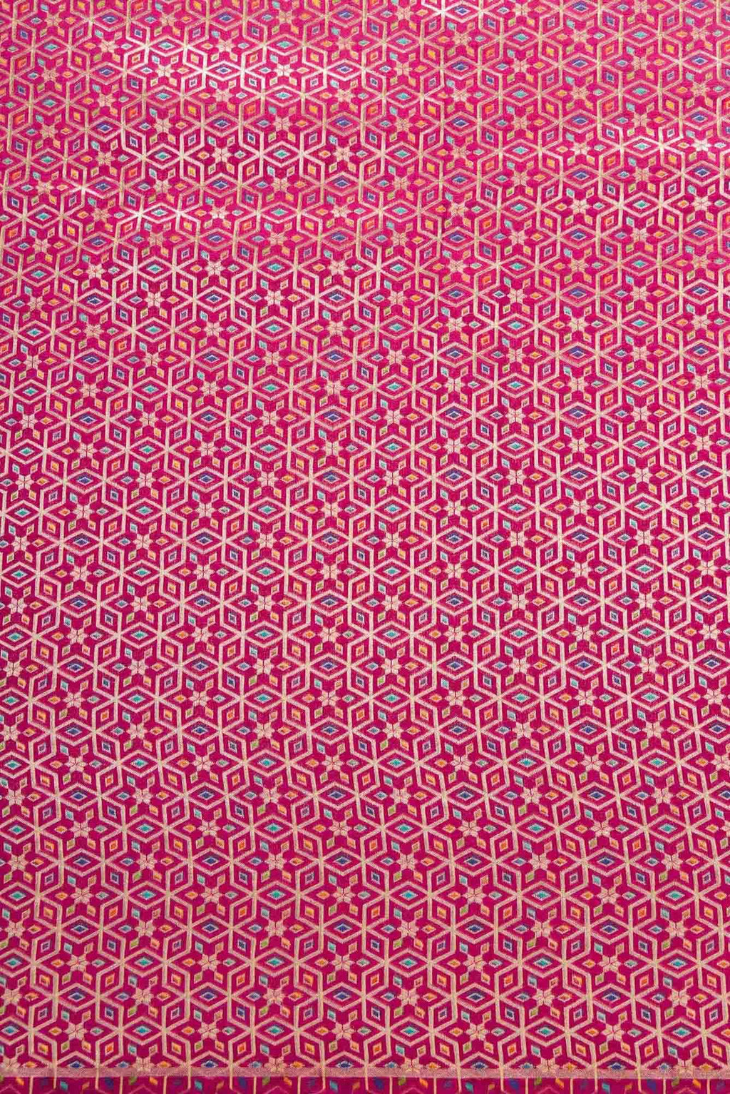 Pink Banarasi Silk Dress Material