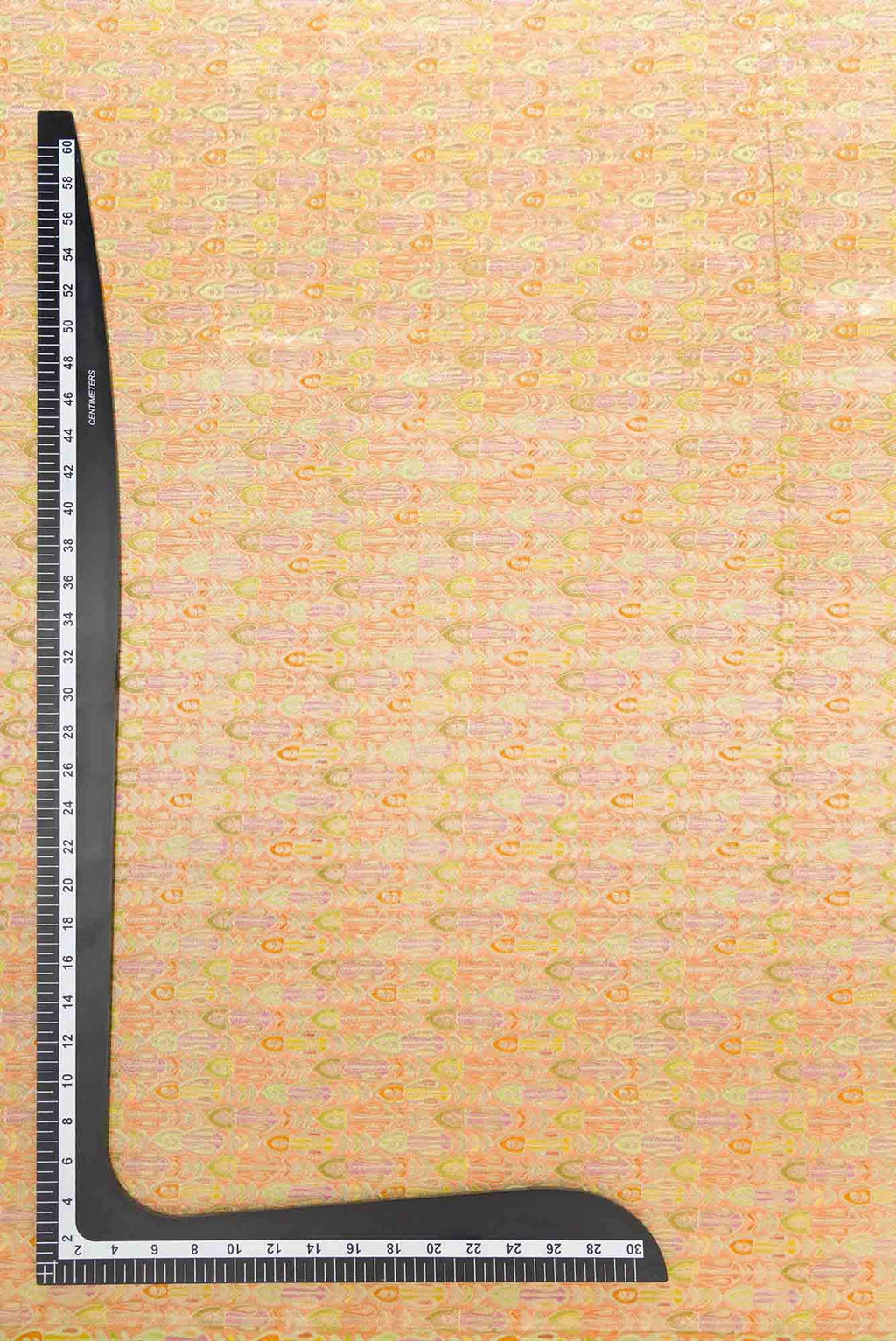 Golden Peach Banarasi Silk Dress Material