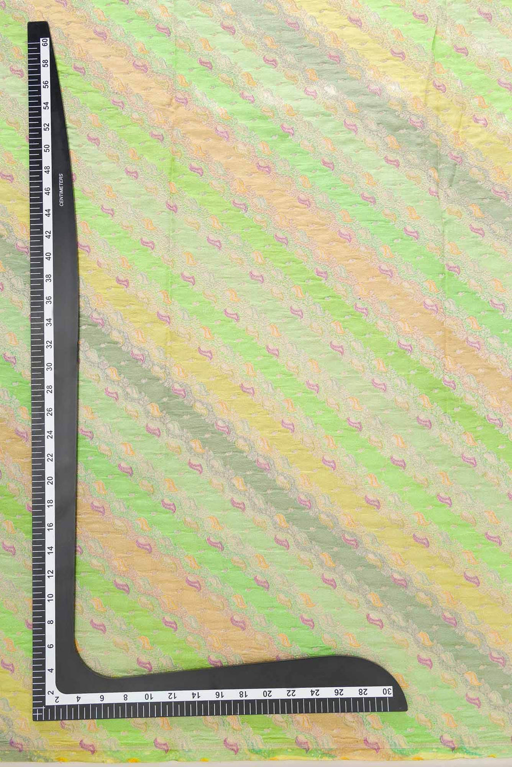 Grey and Yellow Banarasi Silk Dress Material