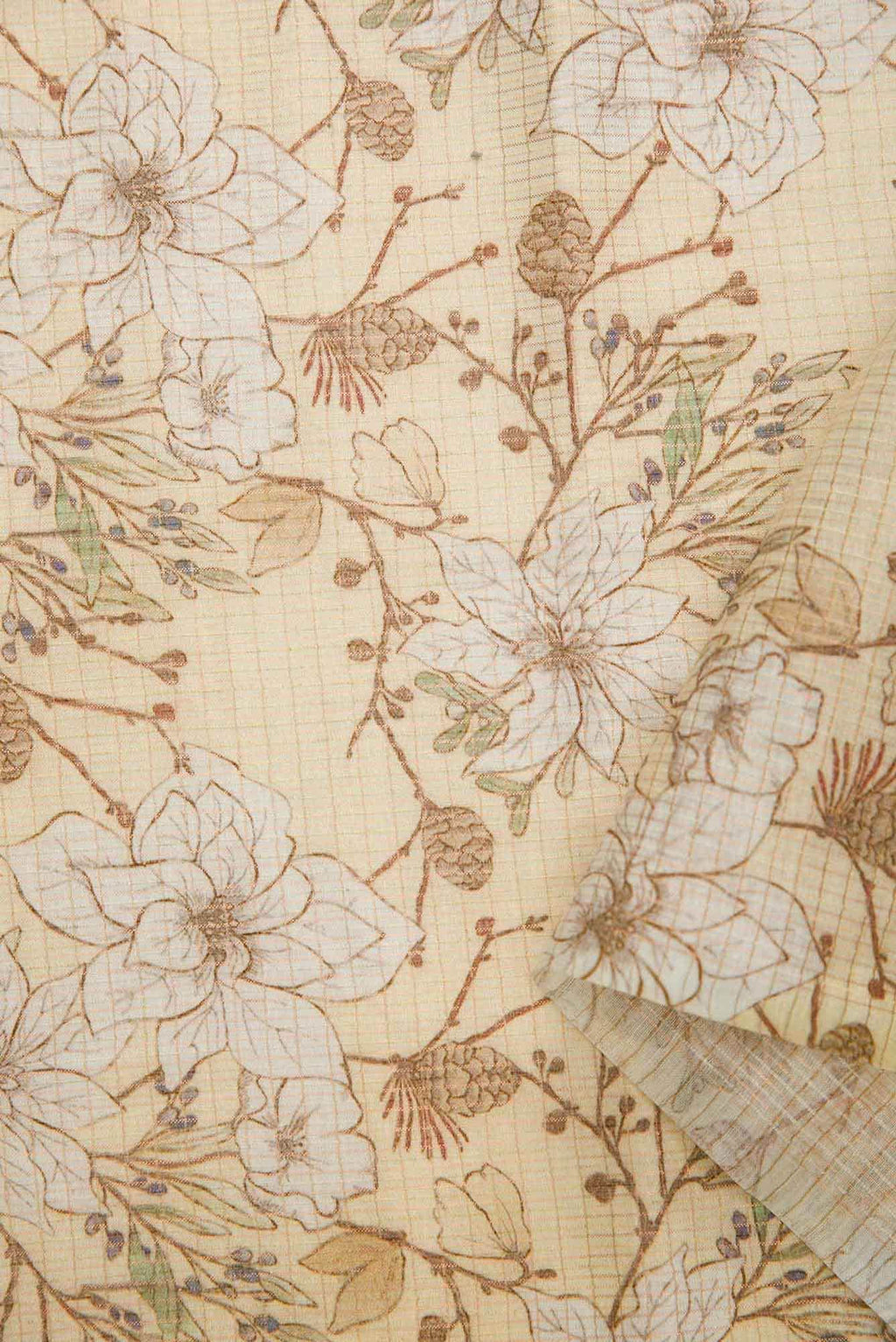 Sandal Chanderi Silk Dress Material