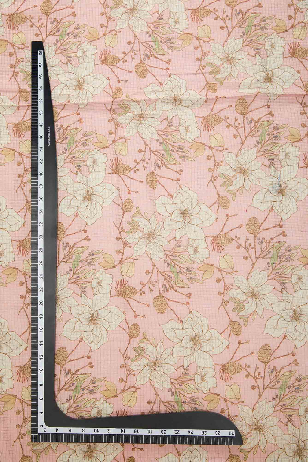Pink Chanderi Silk Dress Material