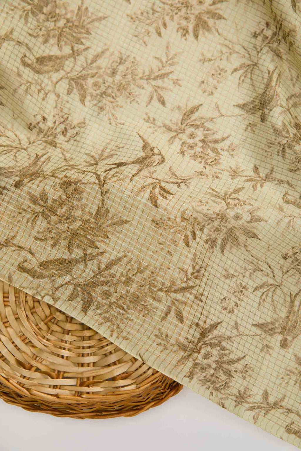 Sandal Chanderi Silk Dress Material