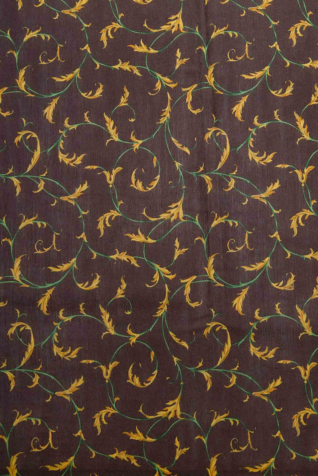 Brown Chanderi Silk Dress Material