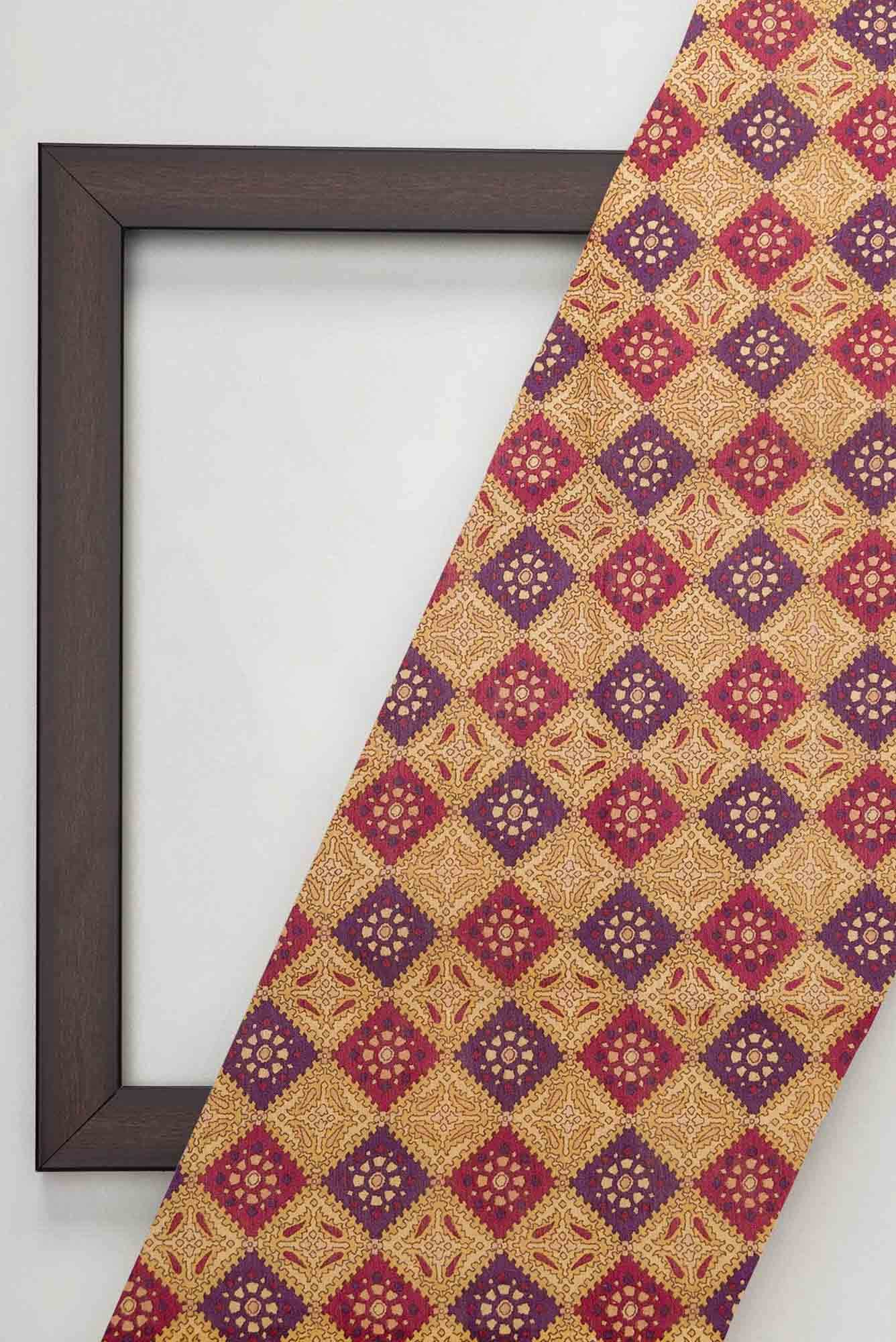 Sandal Chanderi Silk Dress Material