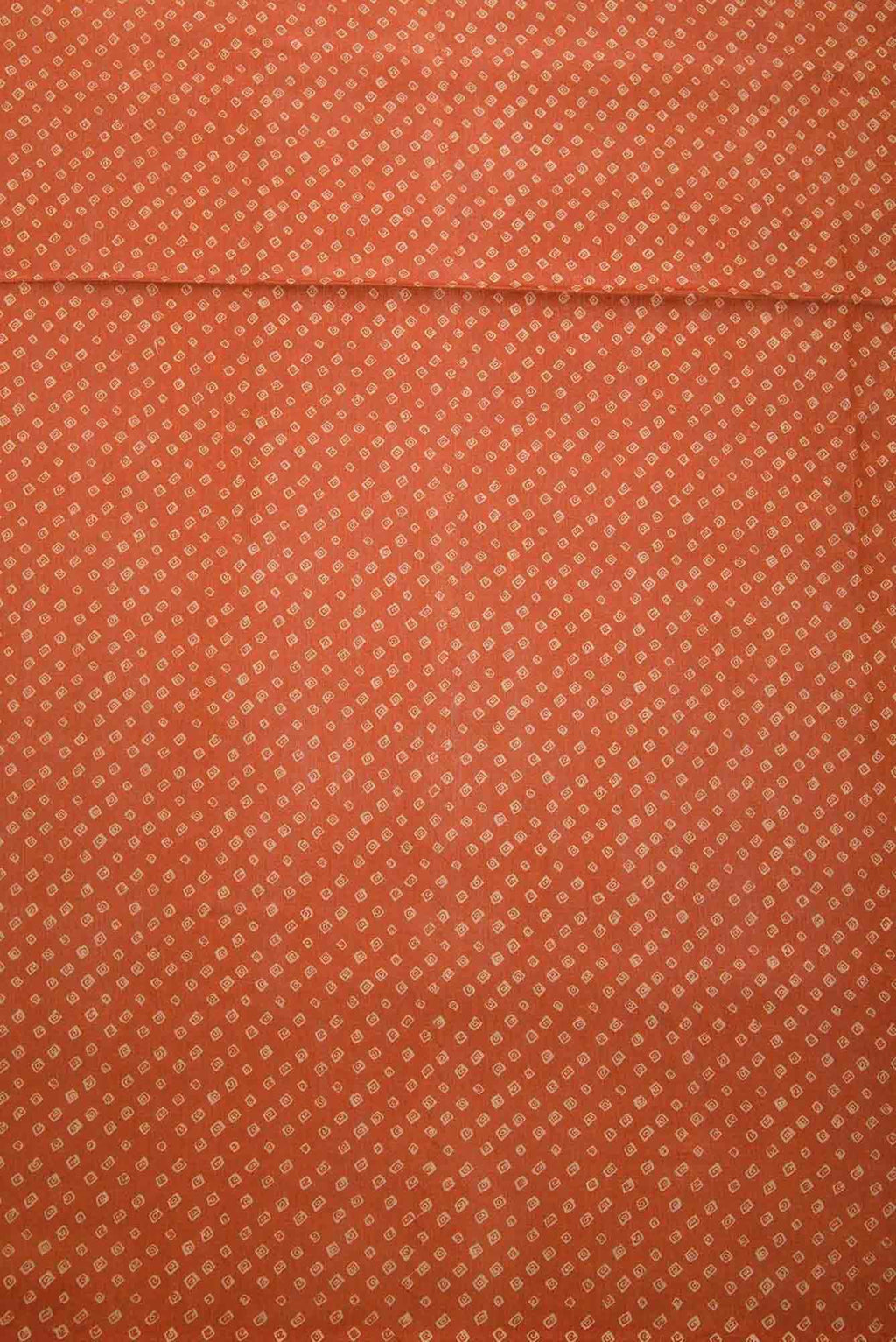 Orange Chanderi Silk Dress Material