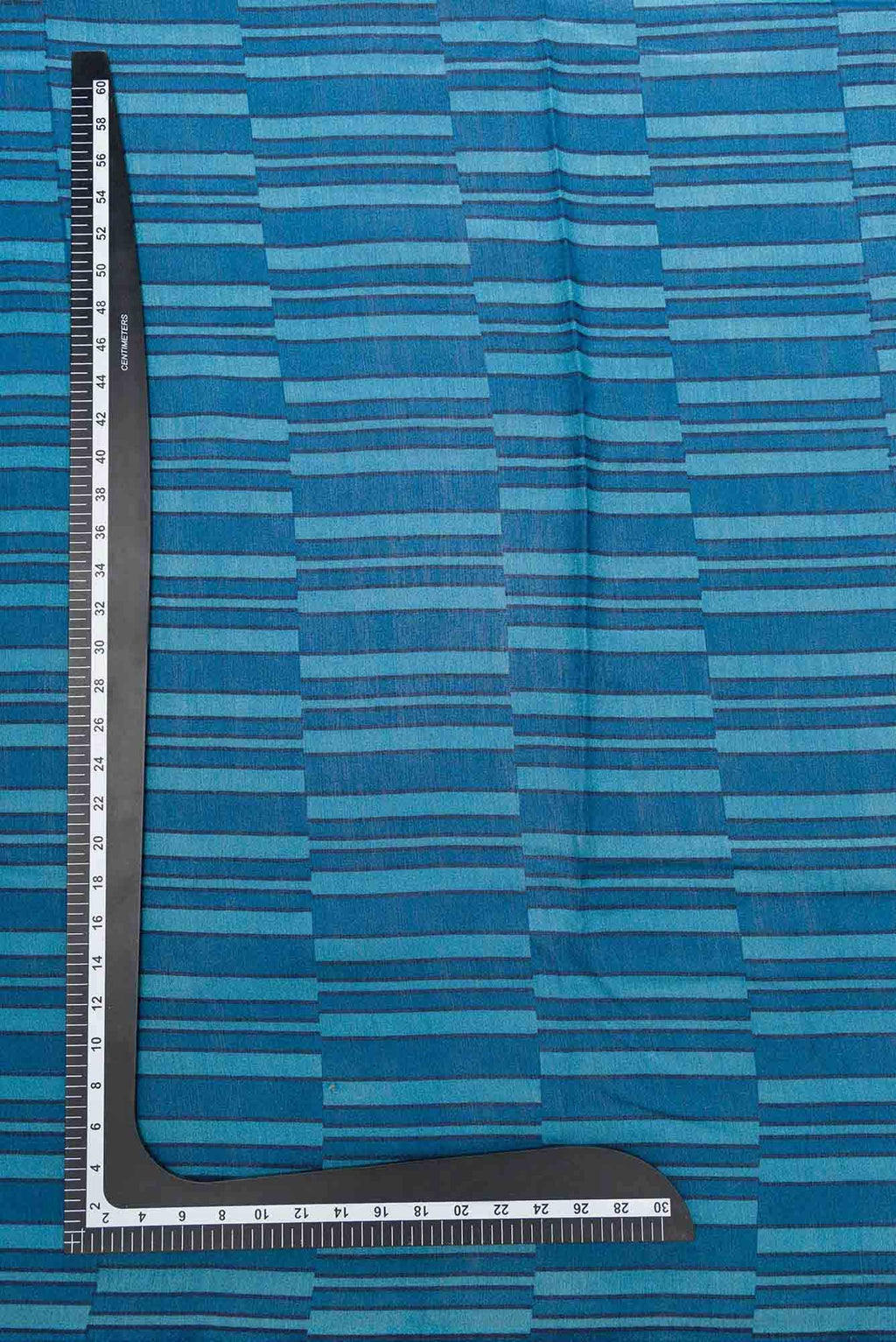 Blue Chanderi Silk Dress Material