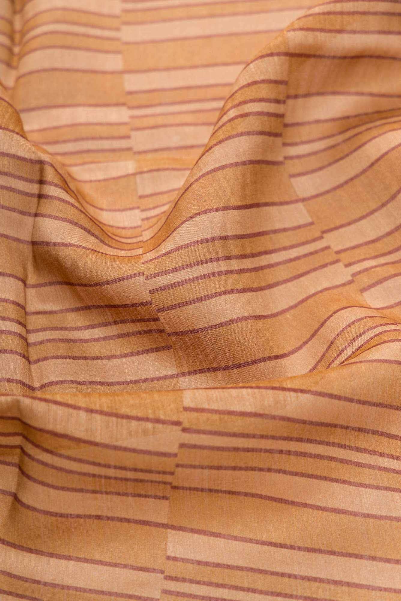 Mustard Chanderi Silk Dress Material