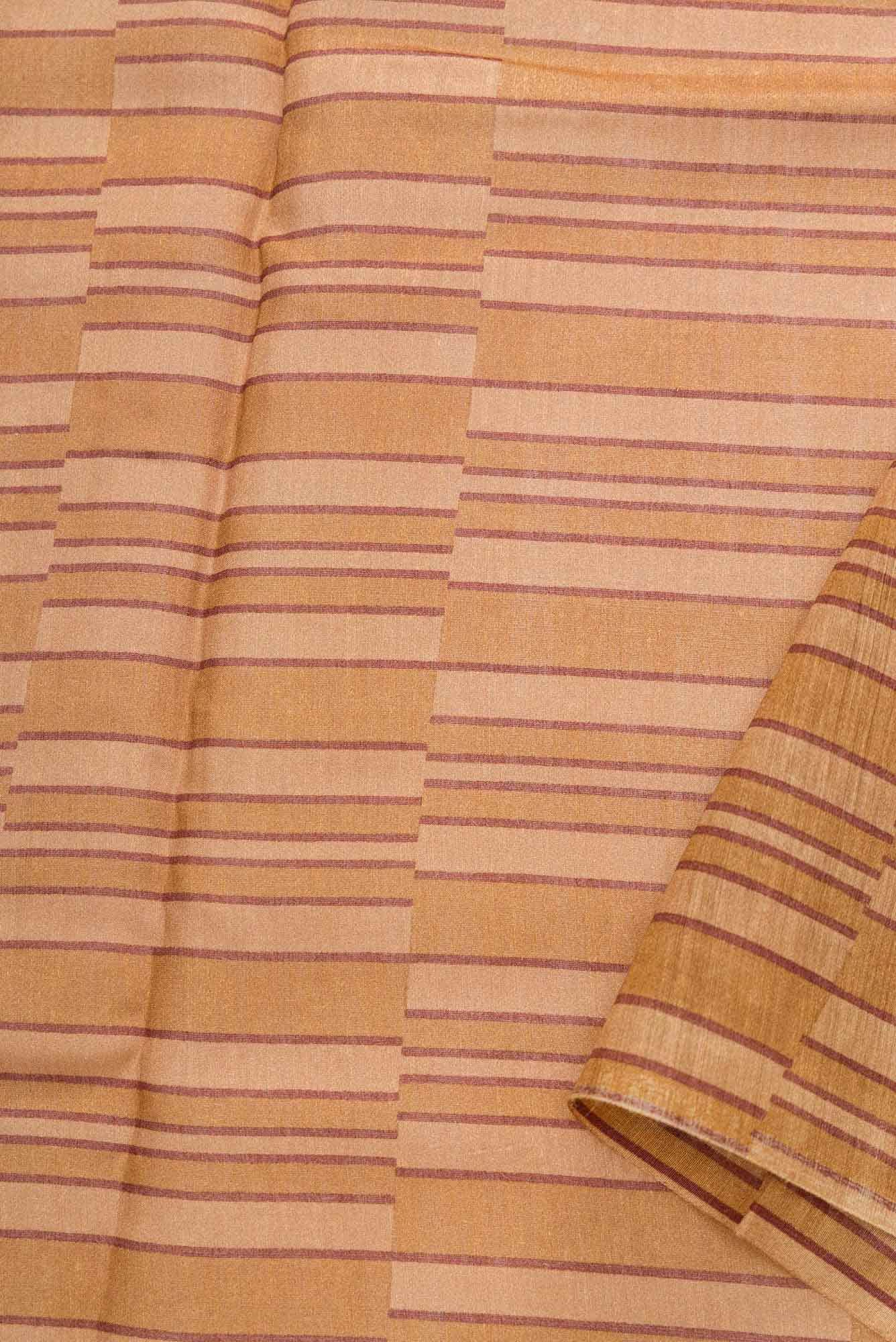 Mustard Chanderi Silk Dress Material