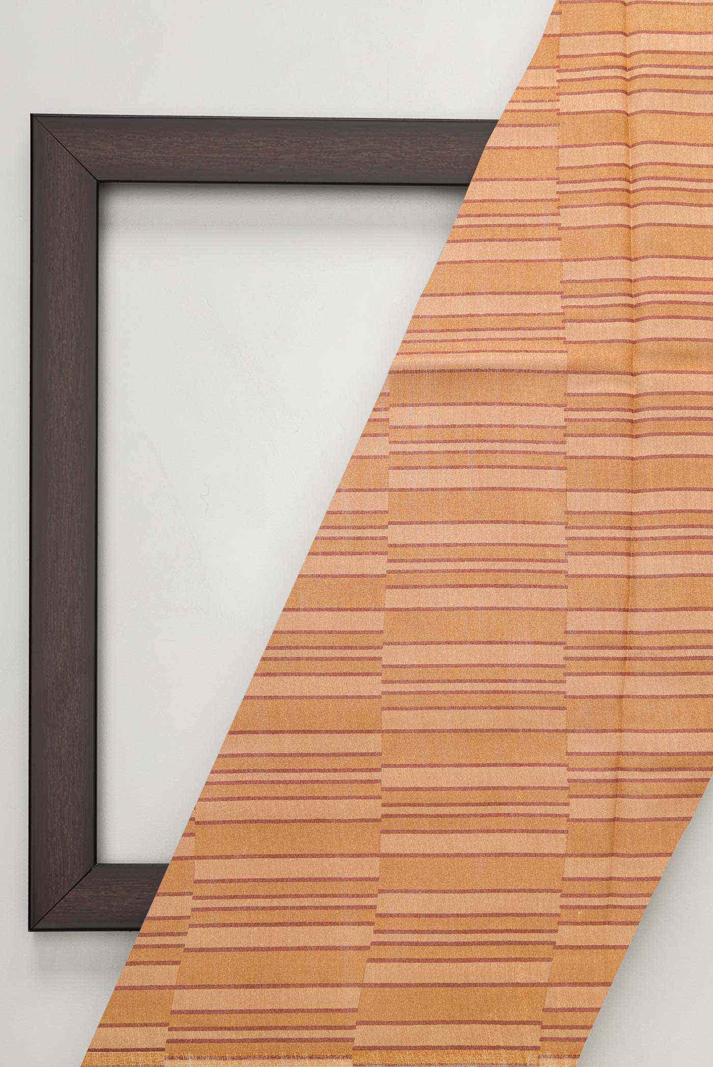 Mustard Chanderi Silk Dress Material
