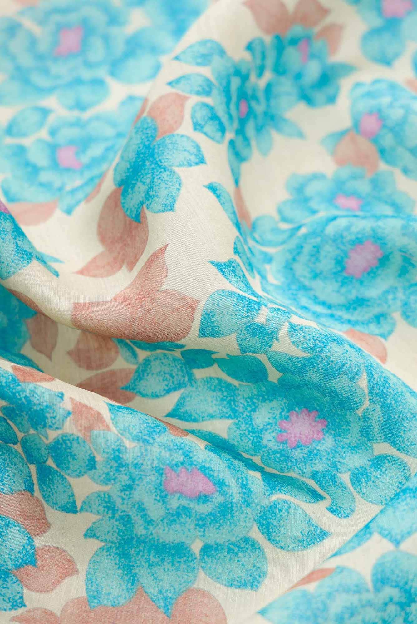 Sandal Tussar Silk Dress Material