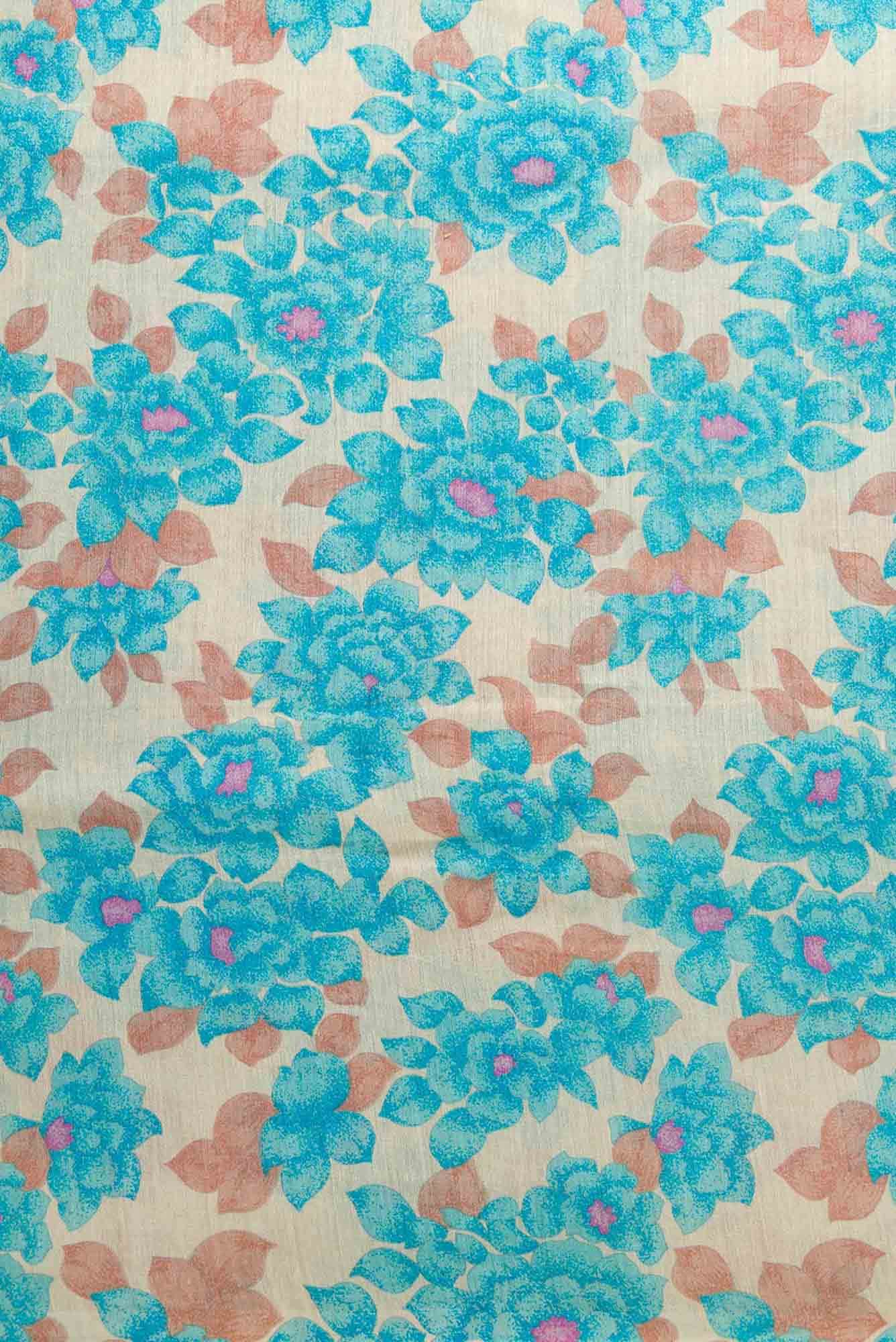 Sandal Tussar Silk Dress Material