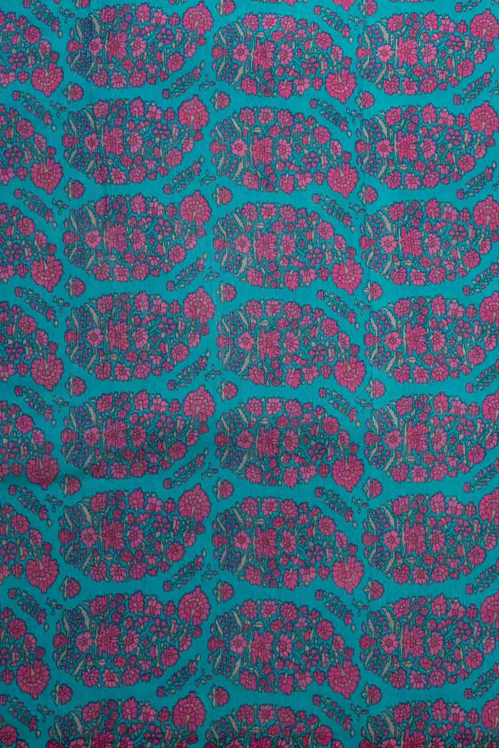 Blue Chanderi Silk Dress Material