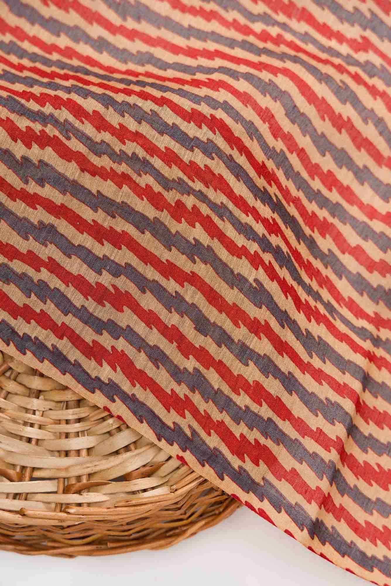 Sandal Chanderi Silk Dress Material