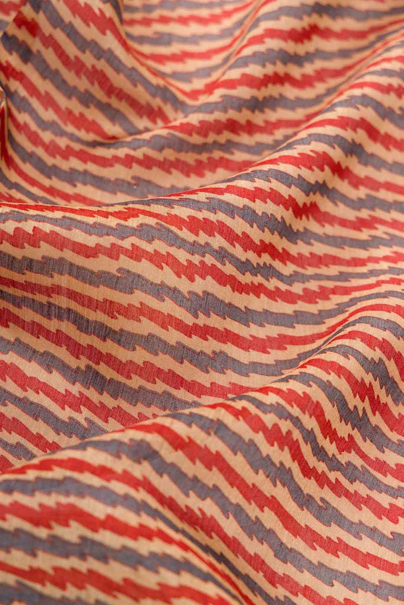 Sandal Chanderi Silk Dress Material