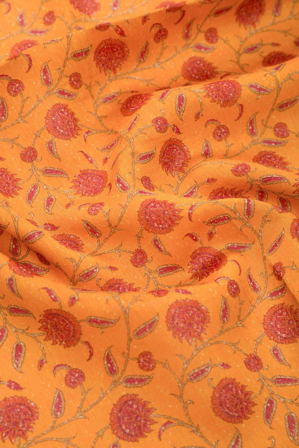 Yellow Chanderi Silk Dress Material