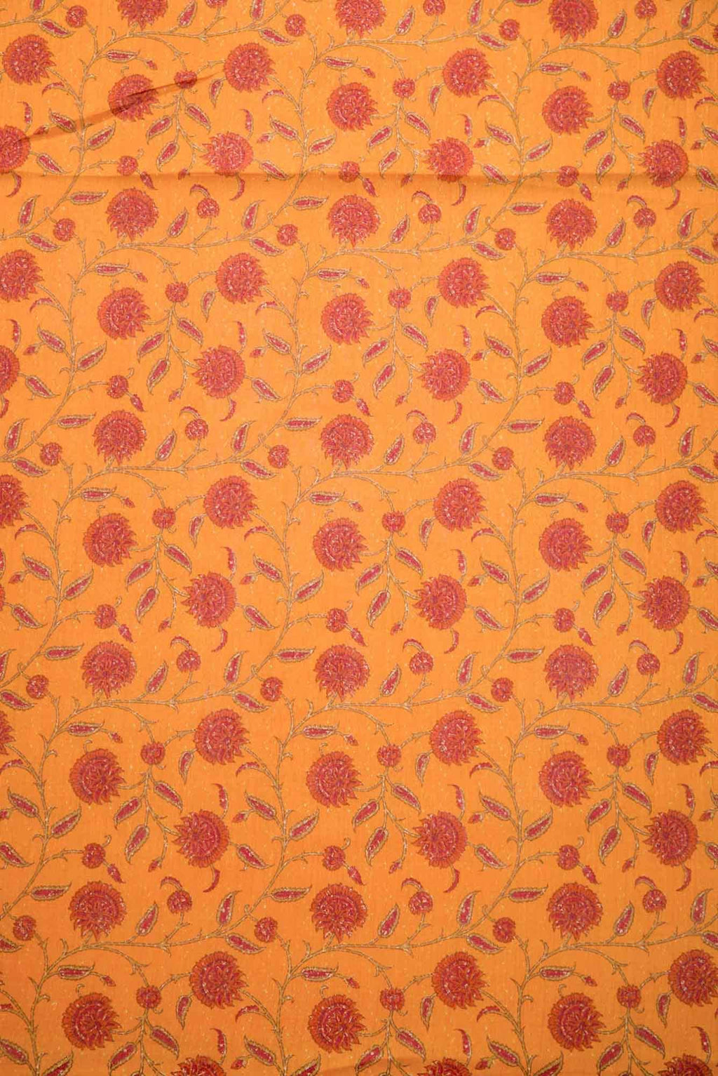 Yellow Chanderi Silk Dress Material