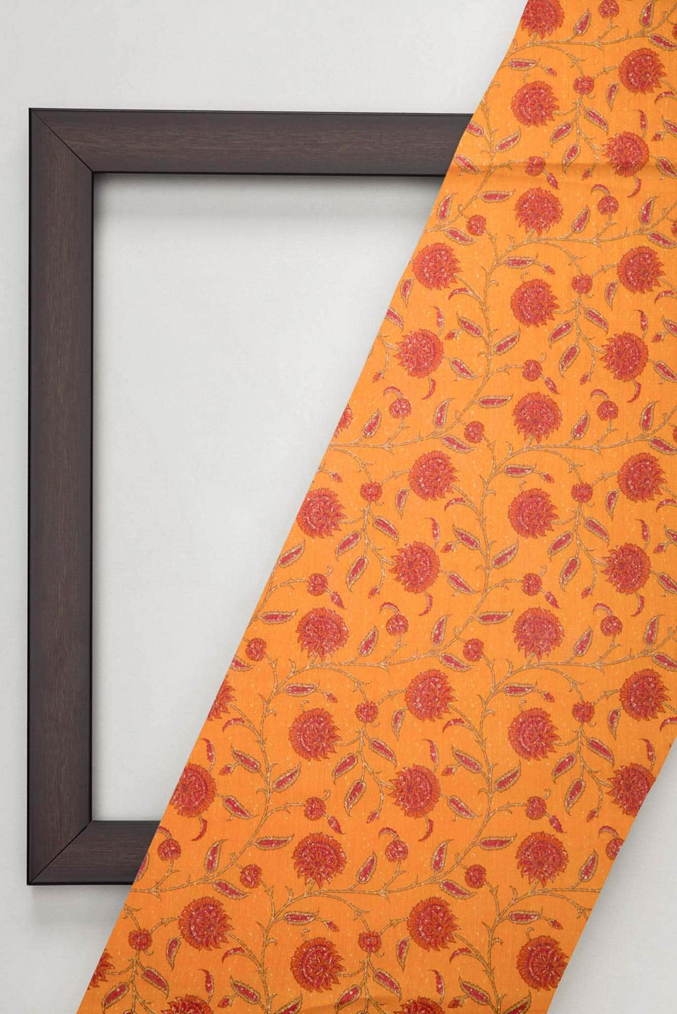 Yellow Chanderi Silk Dress Material