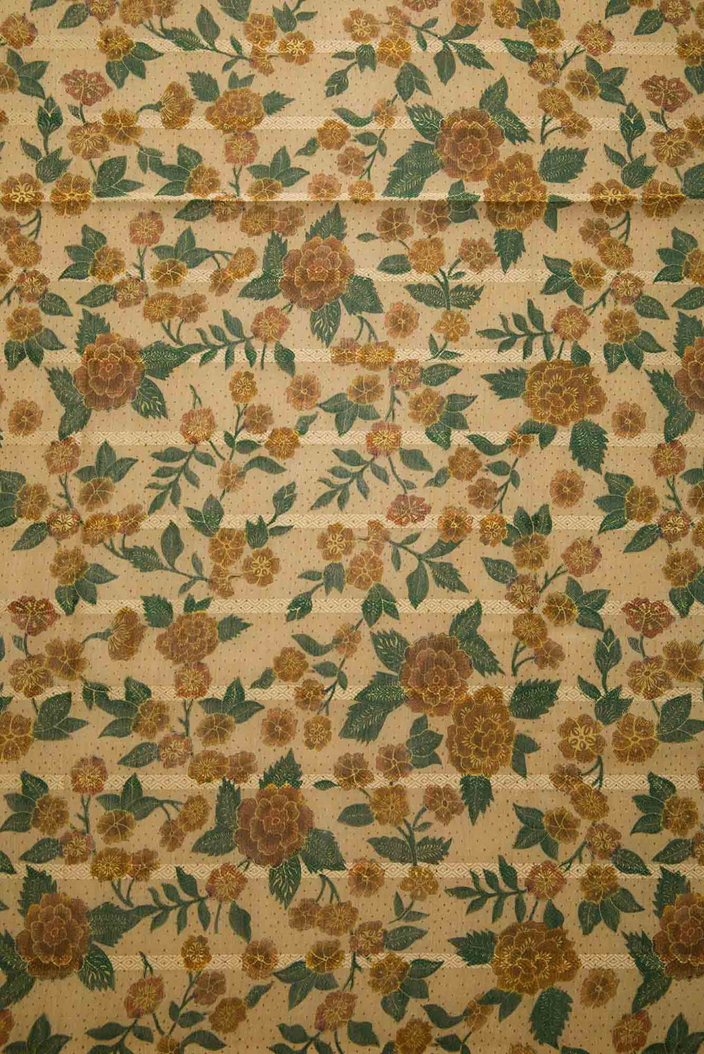 Beige Chanderi Silk Dress Material