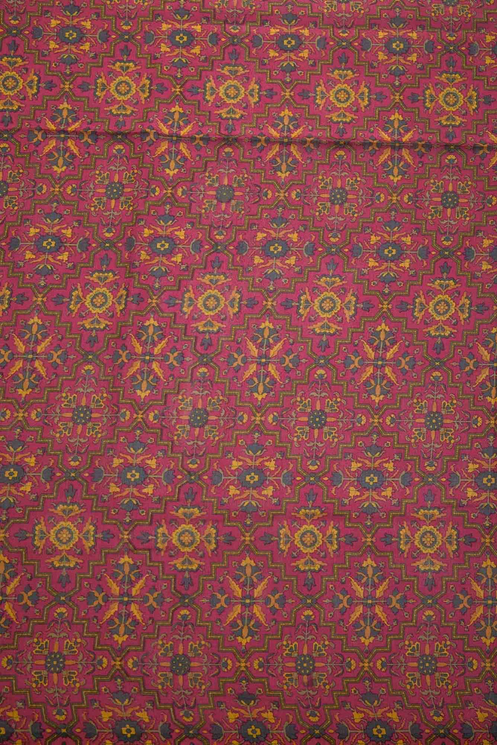 Magenta Chanderi Silk Dress Material
