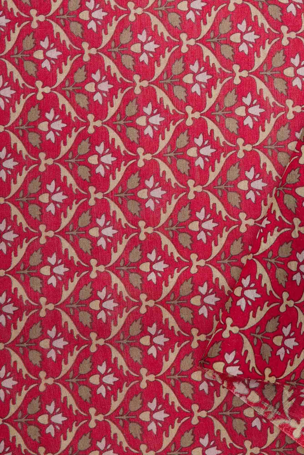 Maroon Chanderi Silk Dress Material