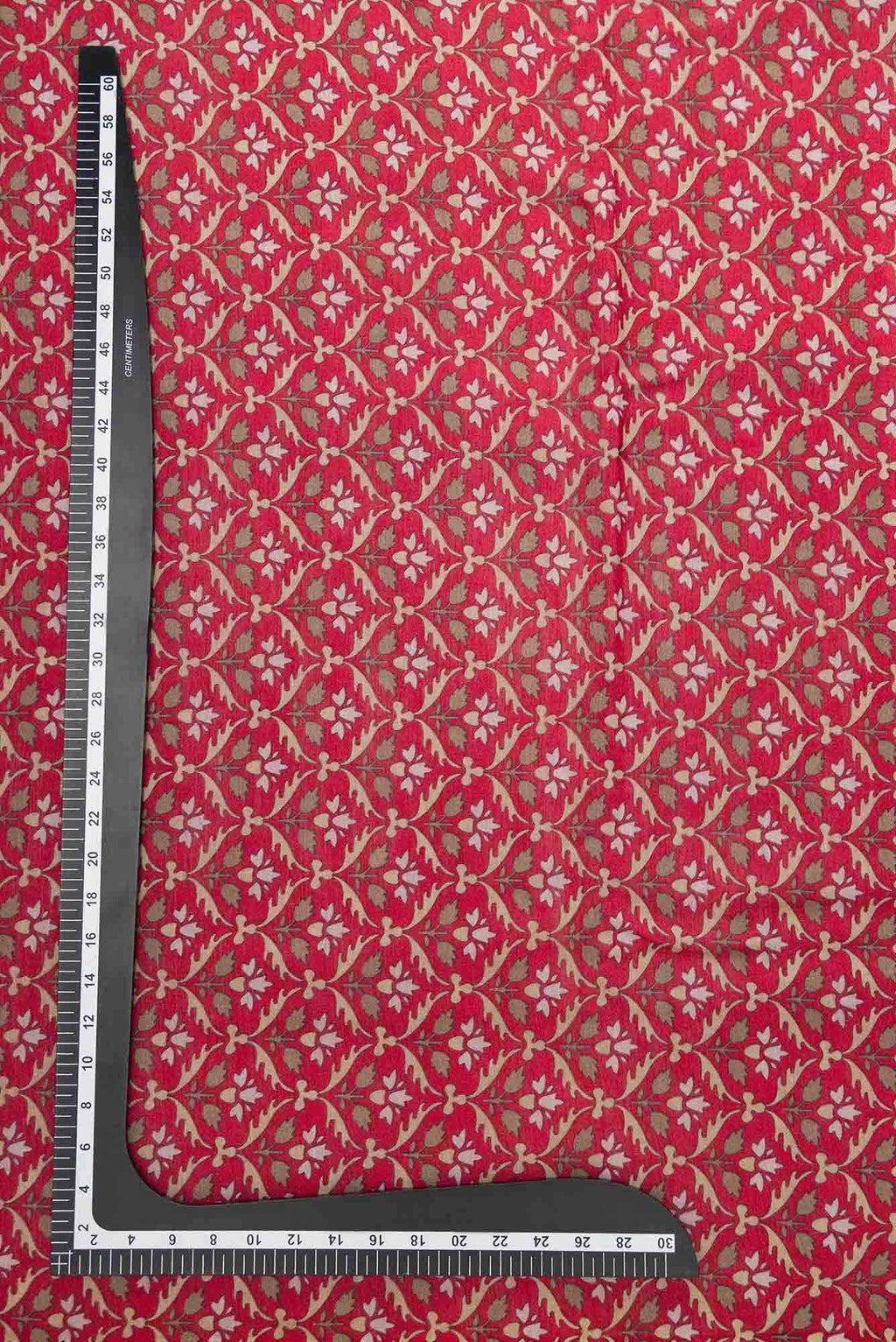 Maroon Chanderi Silk Dress Material