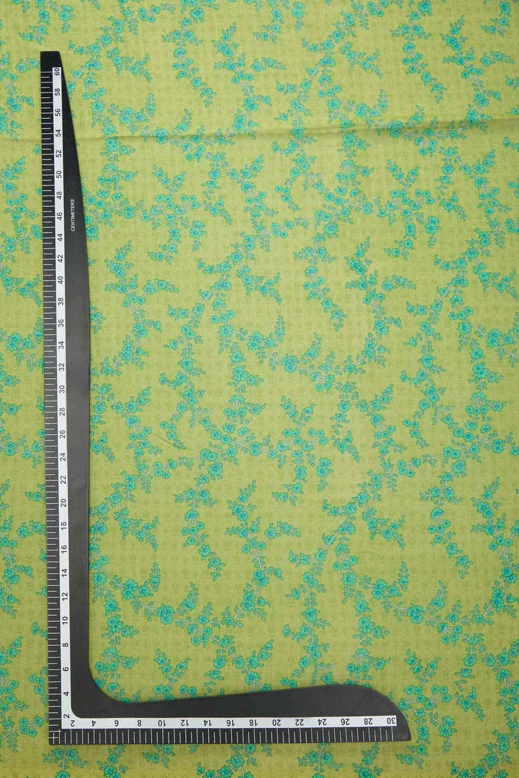 Green Chanderi Silk Dress Material