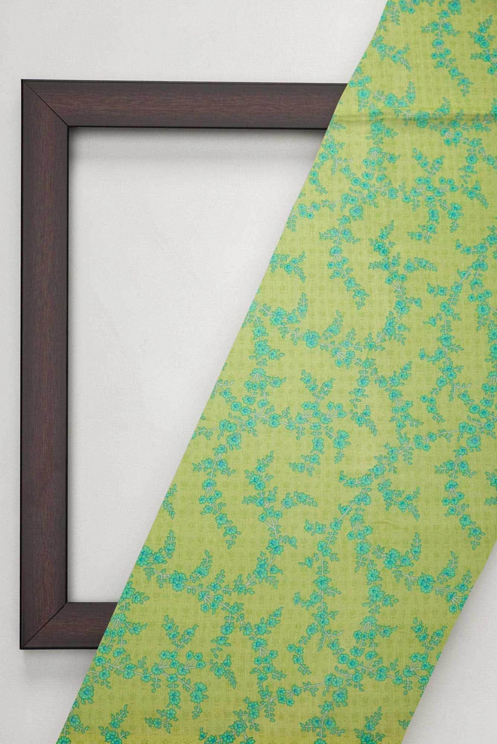 Green Chanderi Silk Dress Material
