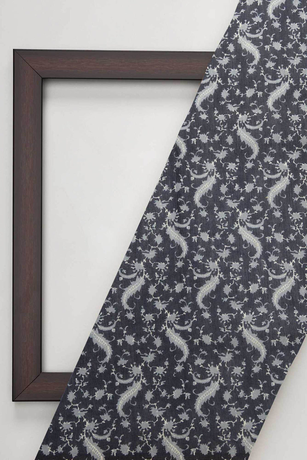 Black Tussar Silk Dress Material