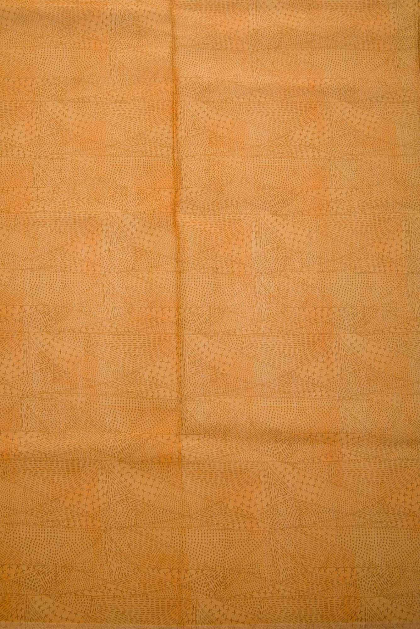 Mustard Chanderi Silk Dress Material